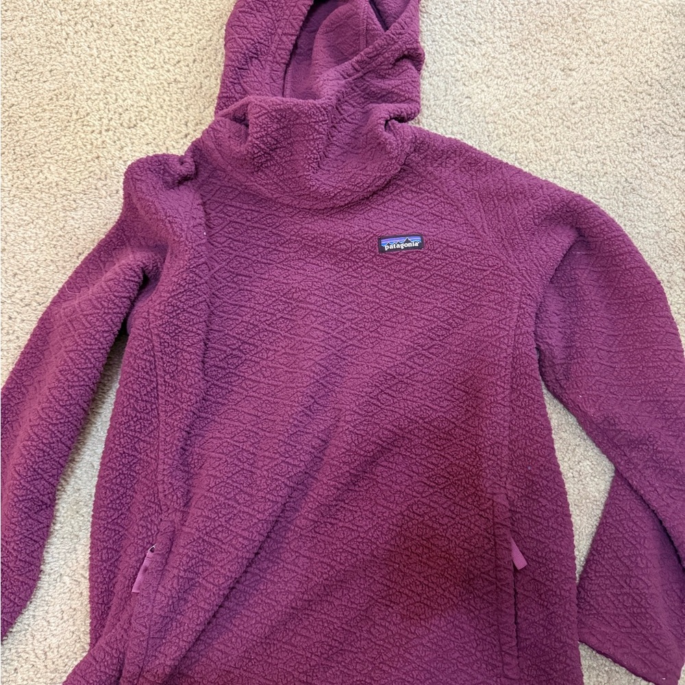 Patagonia Women's Cowl Neck Sweater in Rich Purple